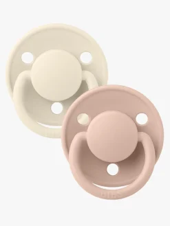 BIBS Sut De Lux 2-pak Silicone, Ivory/Blush