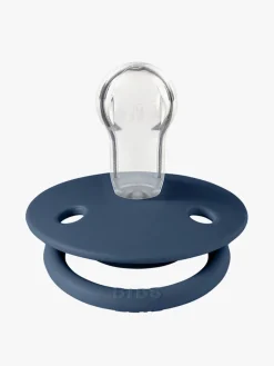 BIBS Sut De Lux 2-pak Silicone, Cloud/Steel Blue