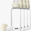 BIBS Sutteflaske Silicone 4-pak 270 ml, Ivory