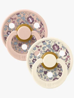 BIBS x Liberty Colour Sut 2-Pak Latex Str. 1 Rund, Eloise/Blush Mix