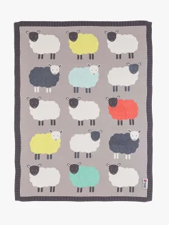 Bizzi Growin Strikket Tæppe Aio Baby, The Flock