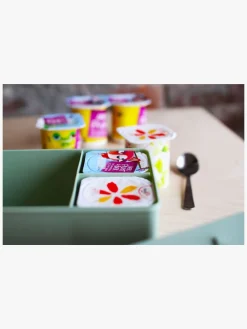 Blafre Madkasse 3 rum Bjørn, Lyseblå/Orange