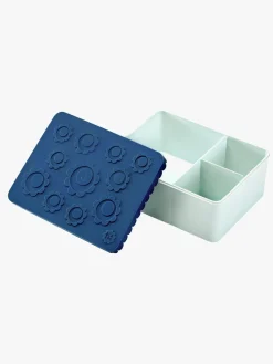 Blafre Madkasse 3 Rum Blomst, Blå