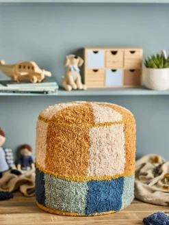 Bloomingville MINI Kio Puf, Blå