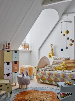 Bloomingville MINI Kio Puf, Blå