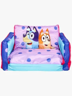 Bluey 2-i-1 Oppustelig Flip Out Sofa, Lyserød/blå