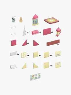 Bluey Tile Town Bluey Heeler House Magnetsæt 46 Brikker