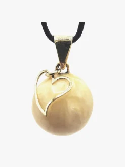 Bola Graviditetssmykke Hængende Hjerte, Hvid