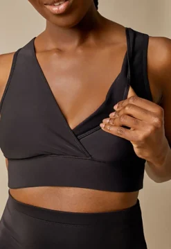 Boob Fleece Amme-BH, Sort