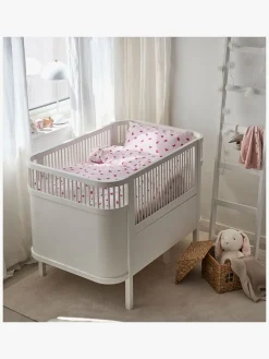 Borganäs Sengesæt Tremmeseng Hjärtrud 2-delt 100x130, Pink