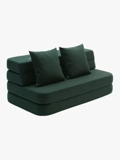 by KlipKlap 3 Fold Sofa, Deep Green