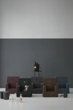 by KlipKlap Kids Lænestol, Mørkegrå
