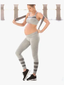 Cache Coeur WOMA Seamless Graviditetsleggings, Grey