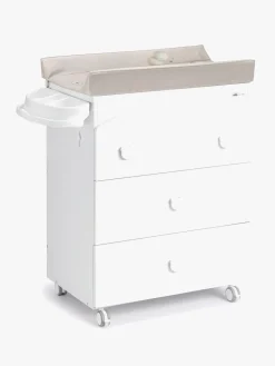 CAM Cassettiera Puslebord, Hvid/Beige