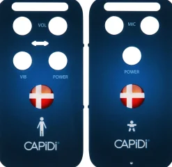 CAPiDi Front til Babyalarm Danish flag