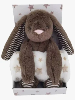 CarloBaby Fleecetæppe Beige Stjerne & Kanin