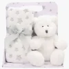 CarloBaby Tæppe Bamse, Hvid