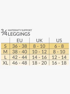 Carriwell Graviditetsleggings 3/4, Sort