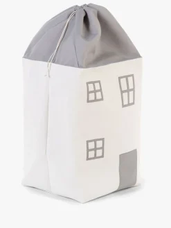 Childhome Opbevaringskasse Hus, Grey/White