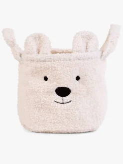 Childhome Opbevaringskurv 3-pak Teddy, Offwhite