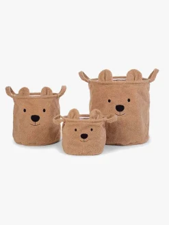 Childhome Teddy Opbevaringskurv 3-Pak, Brun