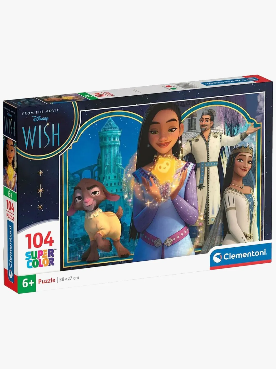 Clementoni Super Color Disney Wish Puslespil 104 Brikker