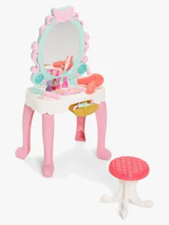 Cloudberry Castle Sminkebord m. Lyd & Lys, Lyserød