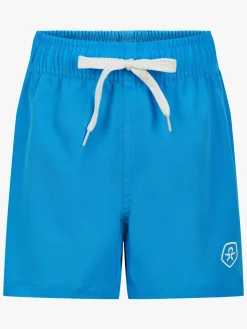 Color Kids Badeshorts, Cyan Blue