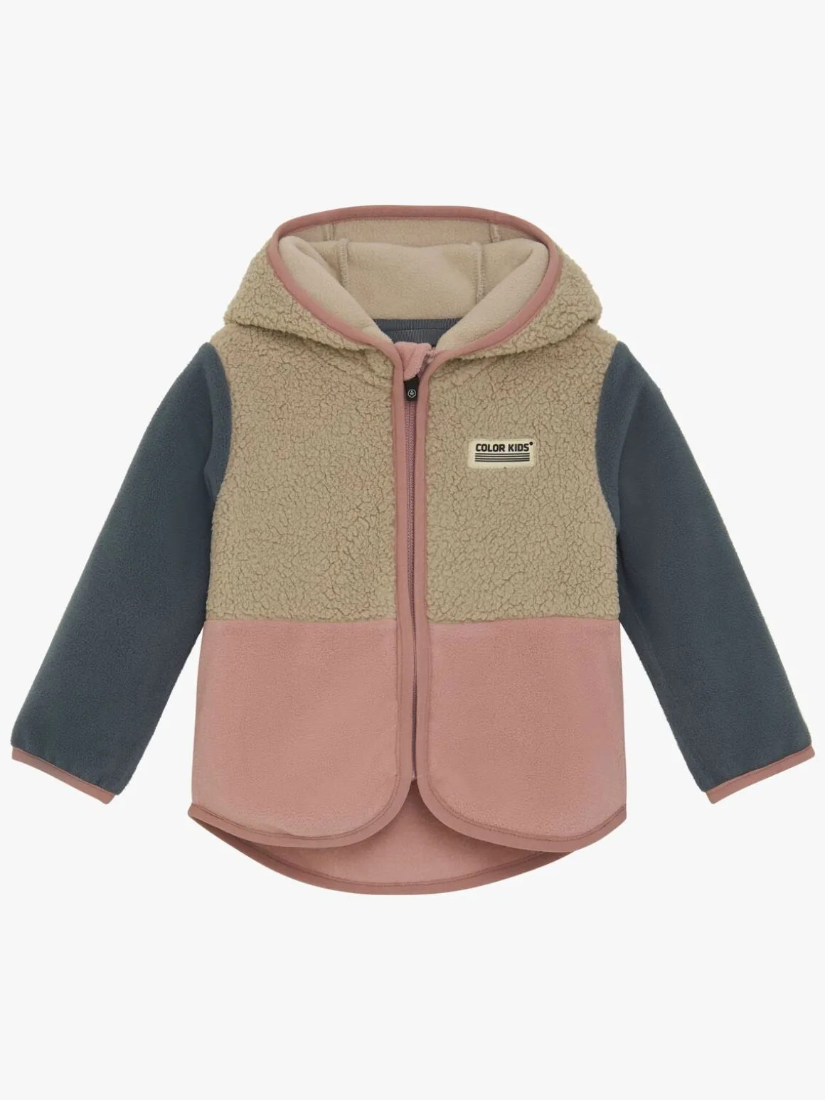 Color Kids Teddy Fleecetrøje Baby, Woodrose
