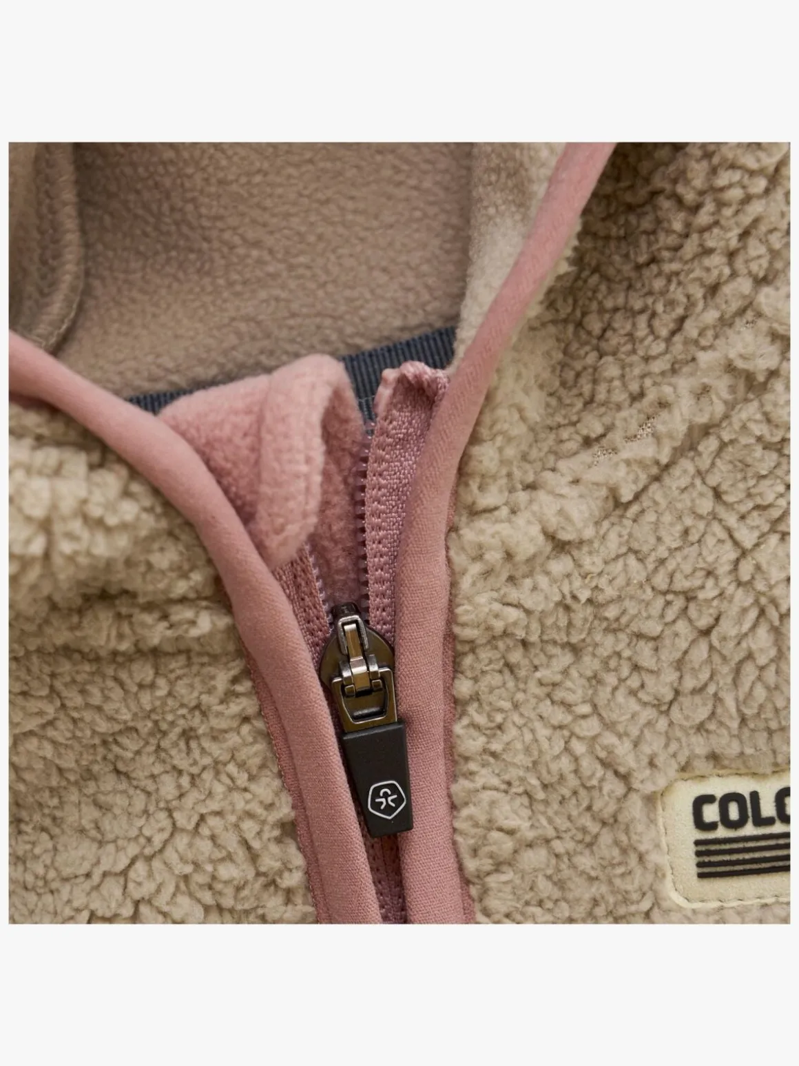 Color Kids Teddy Fleecetrøje Baby, Woodrose