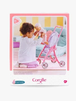 Corolle Dukkeklapvogn, Lyserød/blå