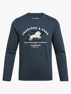 Craghoppers NosiLife Cruz  Insektafvisende Langærmet Trøje, Blue Stone Lion