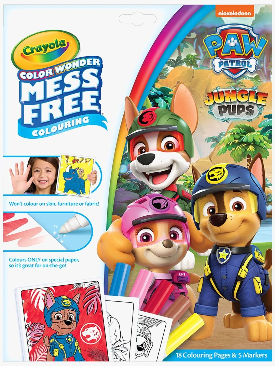 Crayola Colorwonder Paw Patrol Jungle Pups Malebog