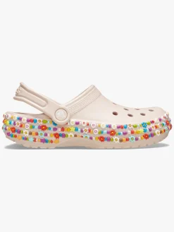 Crocs Classic Beaded Band Clogs, Quartz