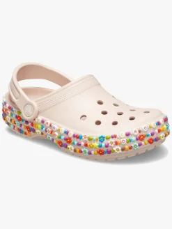 Crocs Classic Beaded Band Clogs, Quartz