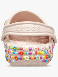 Crocs Classic Beaded Band Kids Clogs, Quartz