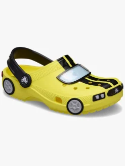 Crocs Classic IAM Race Car Kids Clogs, Cyber Yellow