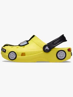 Crocs Classic IAM Race Car Kids Clogs, Cyber Yellow