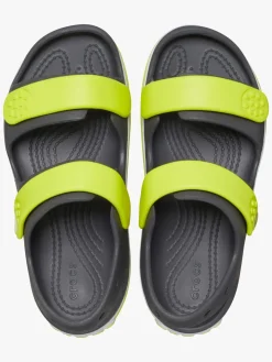 Crocs Crocband Cruiser Kids Sandaler, Slate Grey/Acidity