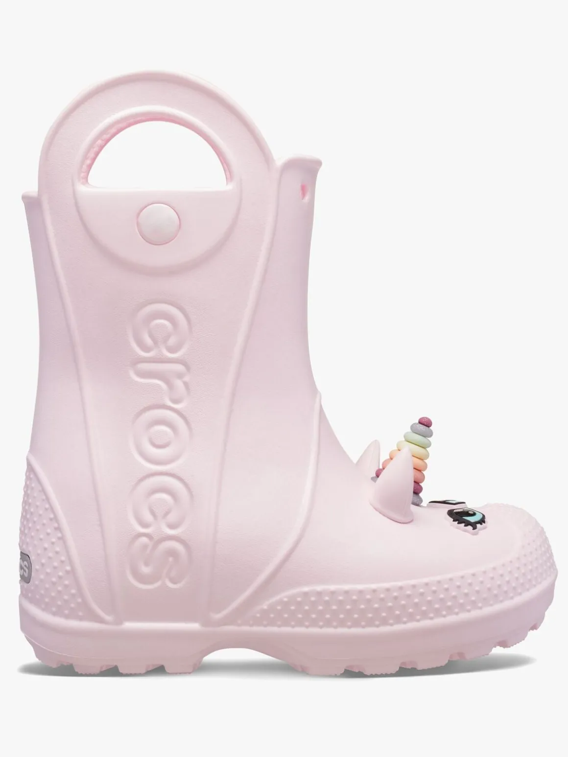 Crocs Handle It Unicorn Gummistøvler, Pink Milk