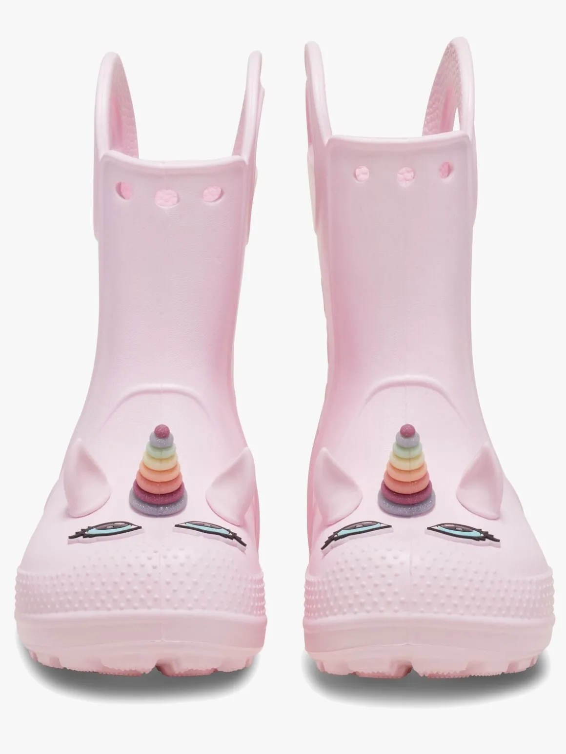 Crocs Handle It Unicorn Gummistøvler, Pink Milk