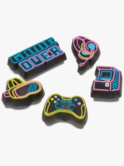 Crocs Jibbitz Lights Up Neon Gamer 5-pak