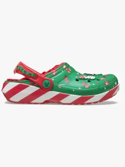 Crocs Mickey Mouse Classic Xmas Linjerede Hjemmesko, Multi