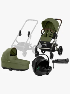 Cybex BALIOS S Lux Duovogn inkl. Axkid GOKID Babyautostol & Base, Moss Green