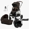 Cybex e-Gazelle S Duovogn inkl. Axkid GOKID Autostol Baby & Base, Chocolate Brown/Taupe