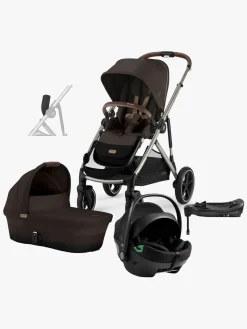 Cybex e-Gazelle S Duovogn inkl. Axkid GOKID Autostol Baby & Base, Chocolate Brown/Taupe