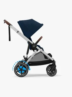 Cybex e-GAZELLE S Klapvogn, Ocean Blue/Silver