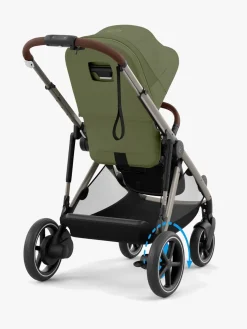 Cybex e-GAZELLE S Klapvogn, Taupe/Moss Green