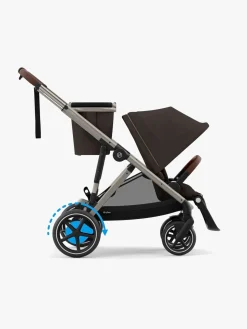 Cybex e-GAZELLE S Klapvogn, Taupe/Chocolate Brown