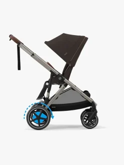 Cybex e-GAZELLE S Klapvogn, Taupe/Chocolate Brown